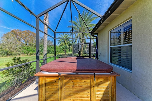 view of sunroom / solarium