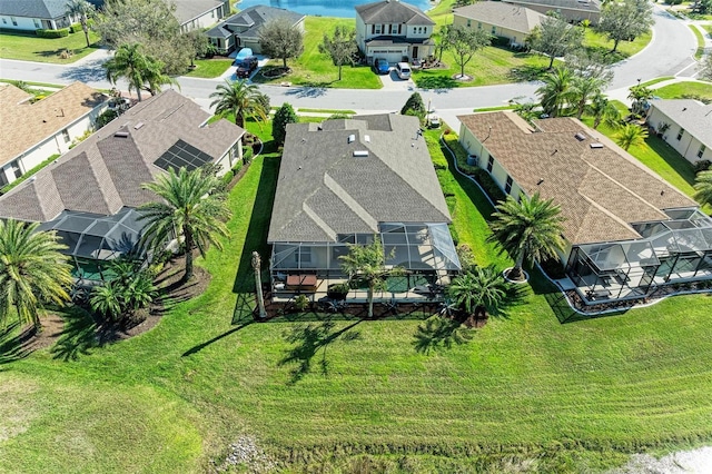 aerial view featuring a residential view