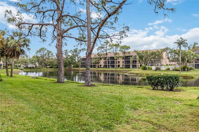 exterior space featuring a water view