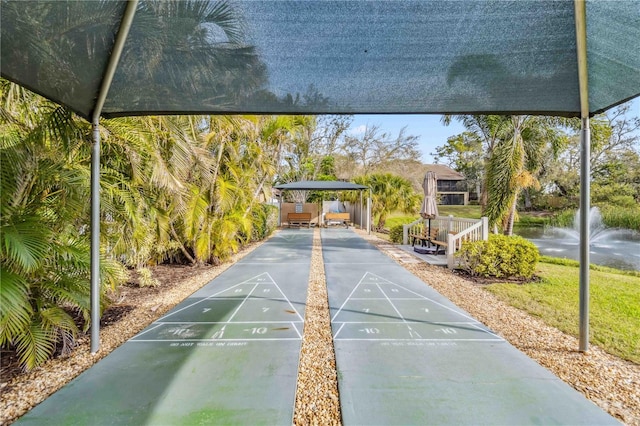 surrounding community featuring shuffleboard