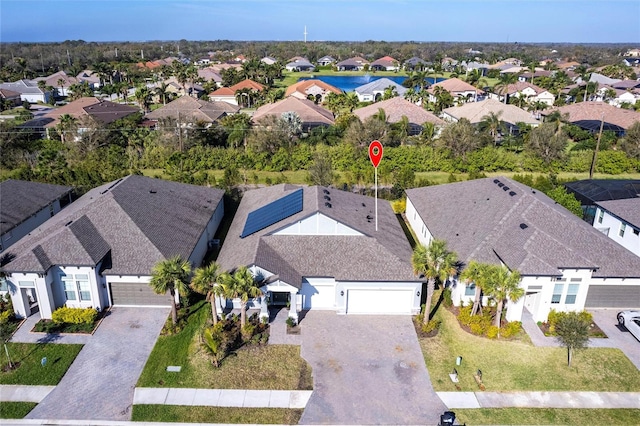 aerial view featuring a residential view