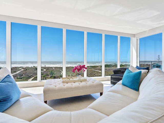 534 Beach Rd, Sarasota, FL 34242 - living area with a water view