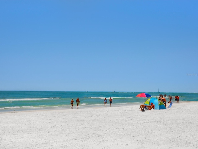 534 Beach Rd, Sarasota, FL 34242 - water view featuring a beach view