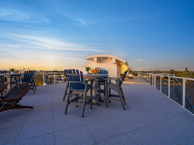 534 Beach Rd, Sarasota, FL 34242 - view of patio terrace at dusk