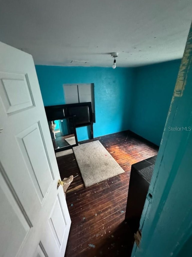 living room featuring wood-type flooring