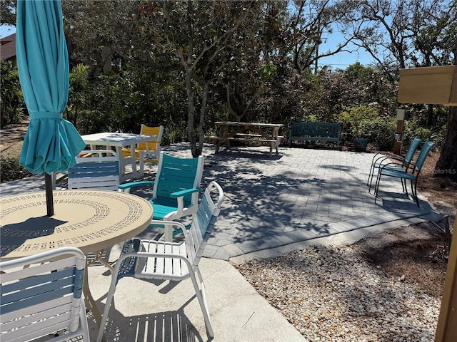 view of patio / terrace with outdoor dining area