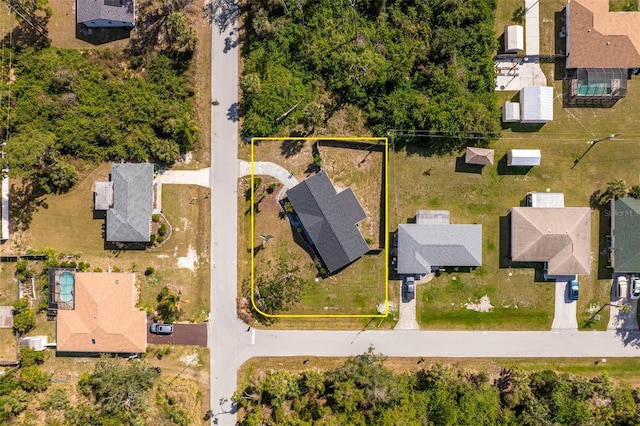 drone / aerial view featuring a residential view