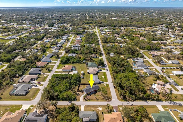 bird's eye view featuring a residential view