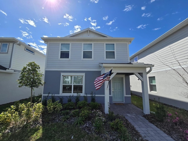 view of front of house with stucco siding