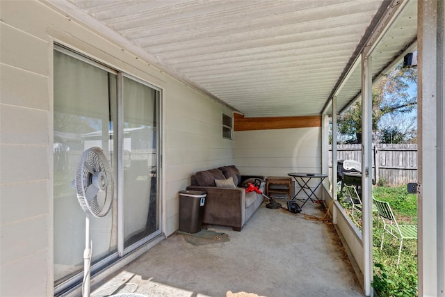 view of sunroom / solarium