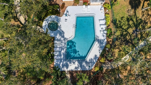 birds eye view of property