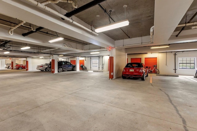 view of parking deck