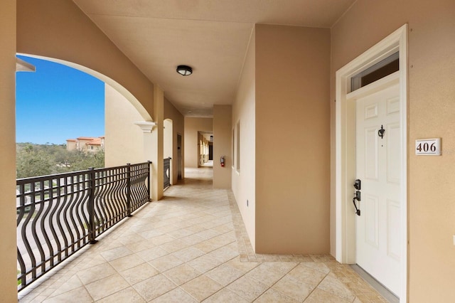 view of balcony