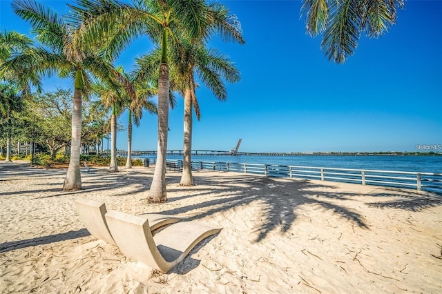 water view with fence