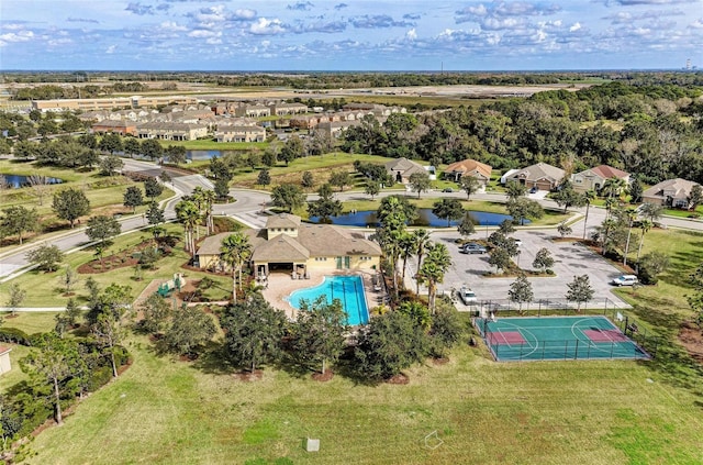 birds eye view of property featuring a residential view