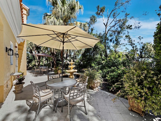 view of patio / terrace featuring outdoor dining area