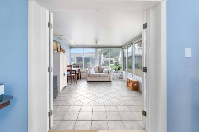 view of sunroom / solarium