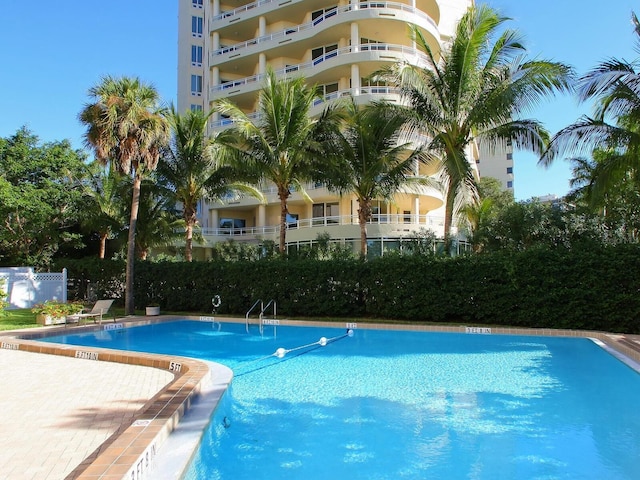 pool with fence