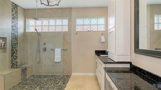 6621 The Masters Ave, Lakewood Ranch, FL 34202 - full bath with plenty of natural light, a walk in shower, and vanity