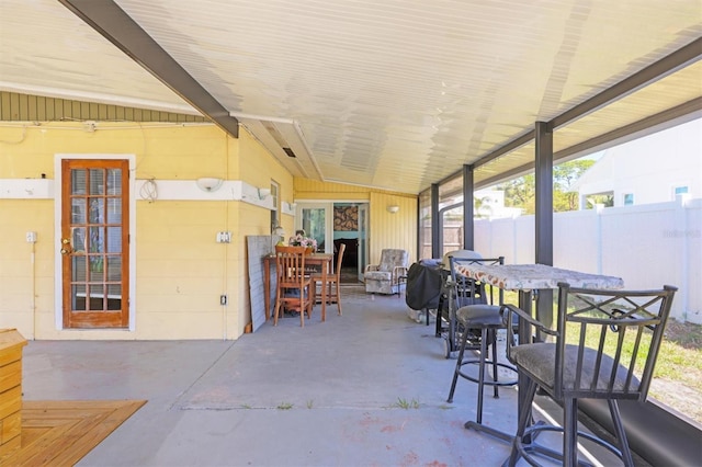 2564 Wood St, Sarasota, FL 34237 - view of patio / terrace featuring fence