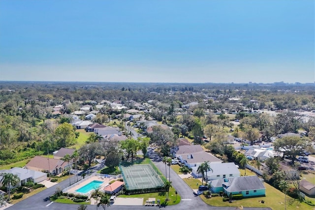 birds eye view of property featuring a residential view