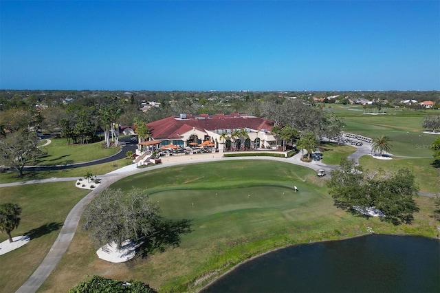 bird's eye view featuring golf course view