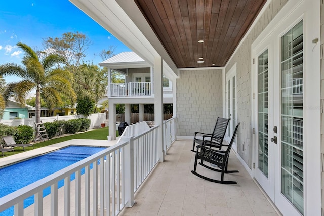 view of balcony