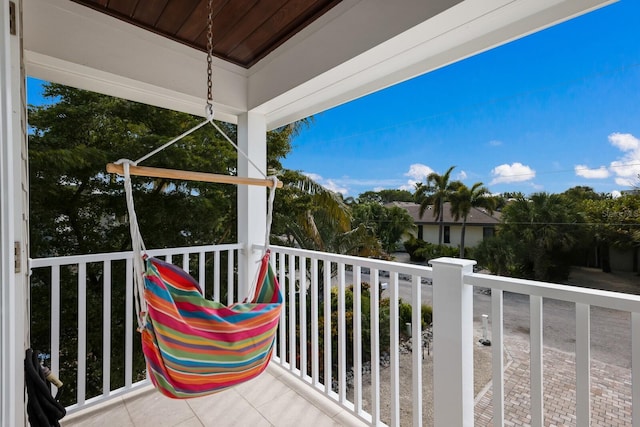 view of balcony