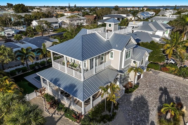 bird's eye view featuring a residential view