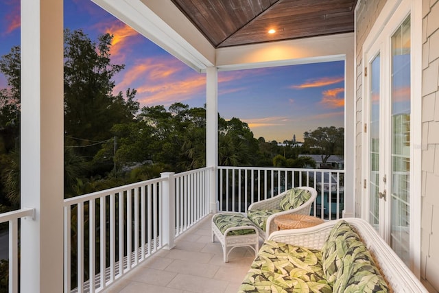 view of balcony