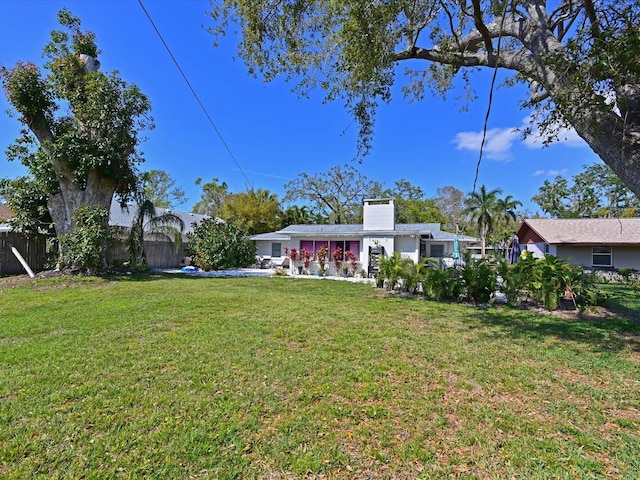 exterior space with fence