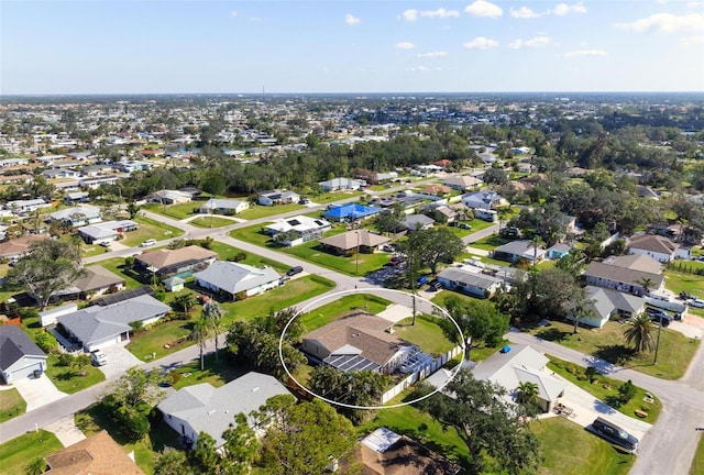 drone / aerial view featuring a residential view