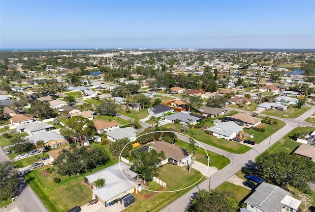 bird's eye view featuring a residential view