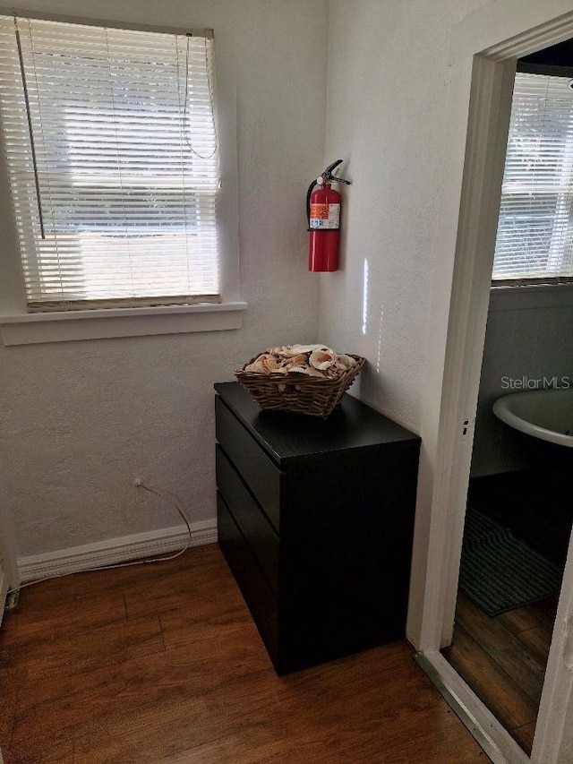 775 36th Ave S, Saint Petersburg, FL 33705 - interior space featuring wood finished floors and baseboards