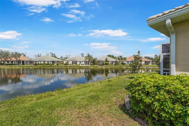 water view featuring a residential view