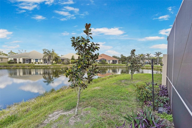 property view of water featuring a residential view