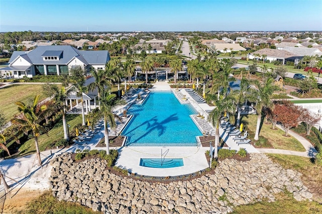 995 Waterline Ct, Sarasota, FL 34240 - community pool with a residential view