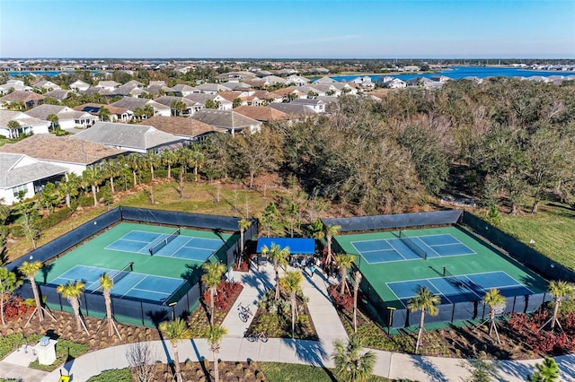 995 Waterline Ct, Sarasota, FL 34240 - bird's eye view with a residential view
