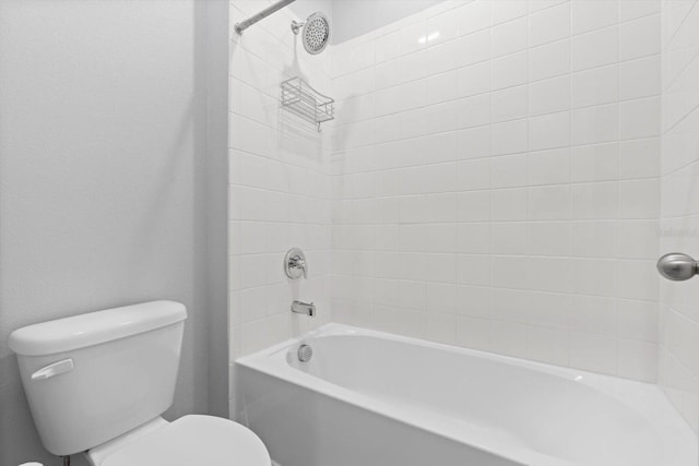 bathroom with toilet and shower / bathtub combination