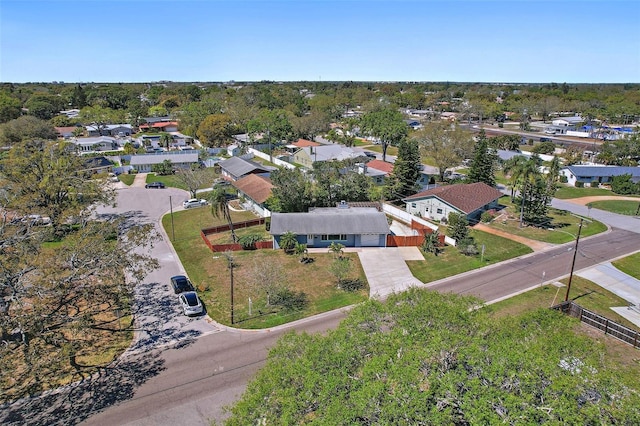 bird's eye view featuring a residential view