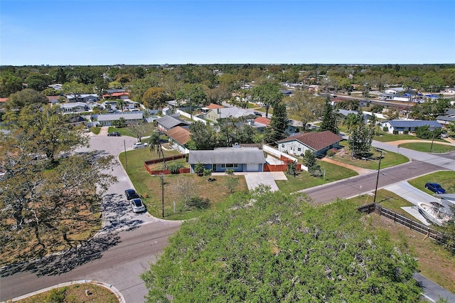 drone / aerial view with a residential view