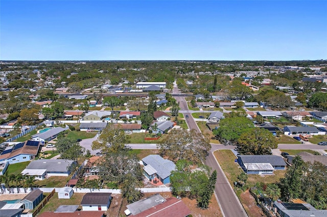 bird's eye view with a residential view