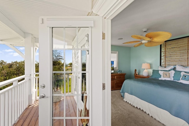 bedroom with carpet flooring