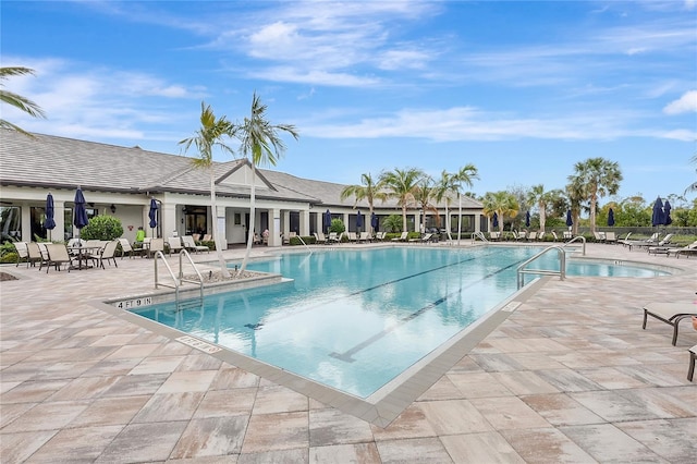 pool featuring a patio