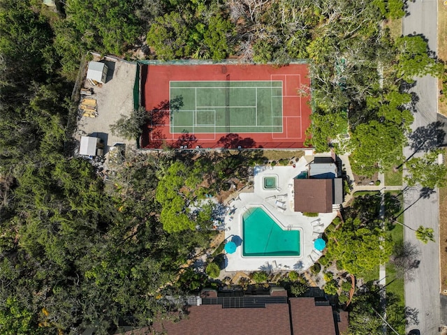 birds eye view of property