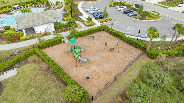 birds eye view of property