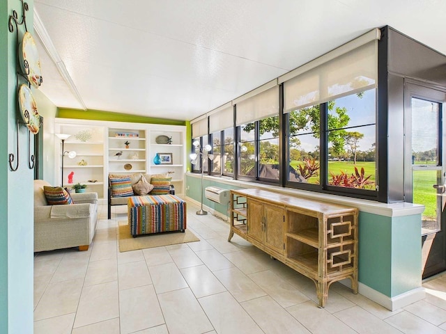 interior space with a healthy amount of sunlight and tile patterned floors