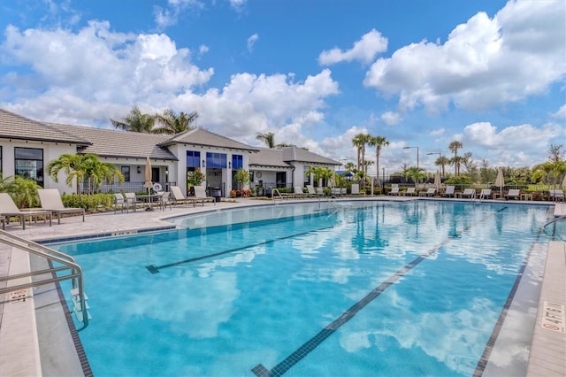 community pool featuring a patio