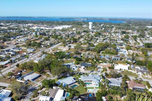 115 65th Street Ct NW, Bradenton, FL 34209 - aerial overview of property's location with a large body of water and nearby suburban area