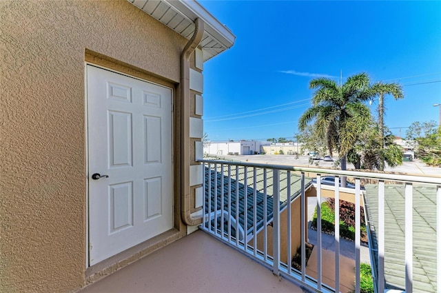 view of balcony